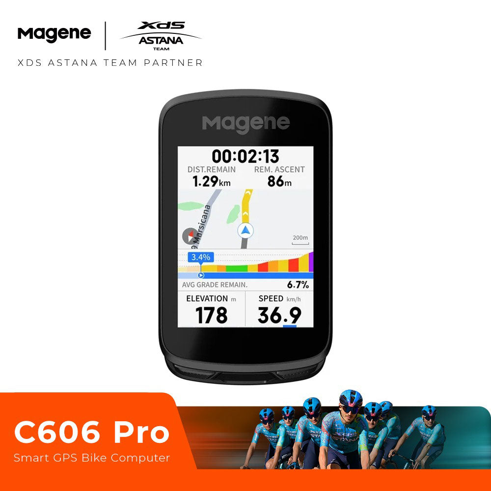 Magene C606 Pro Smart GPS Bike Computer -  - Black