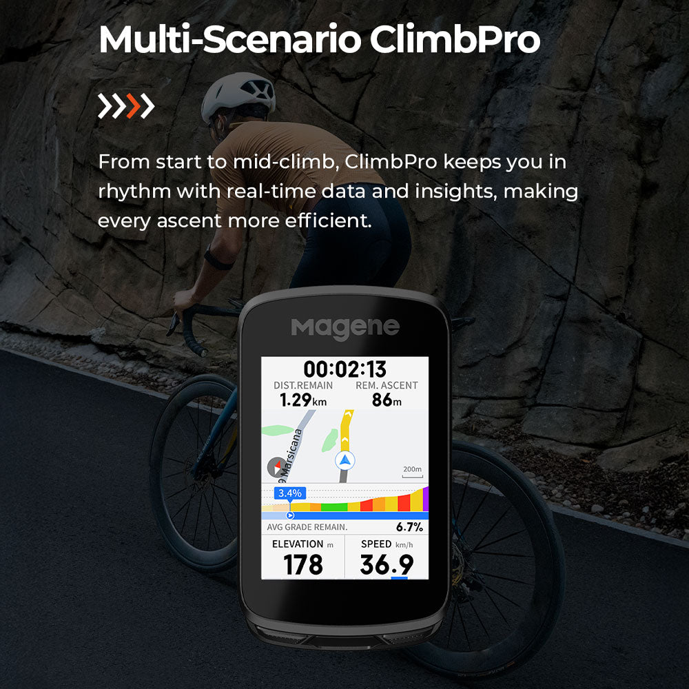 Magene C606 Pro Smart GPS Bike Computer -  - Black