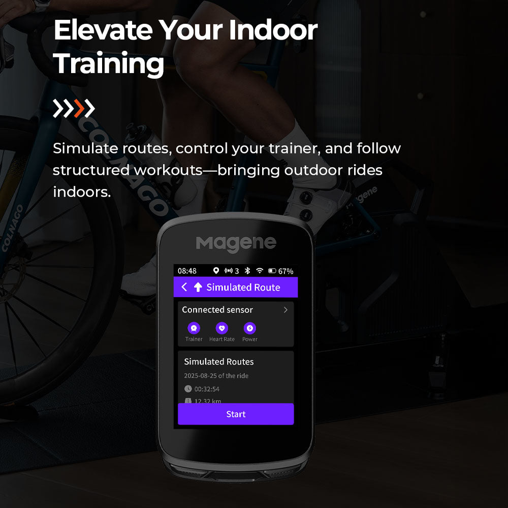 Magene C606 Pro Smart GPS Bike Computer -  - Black
