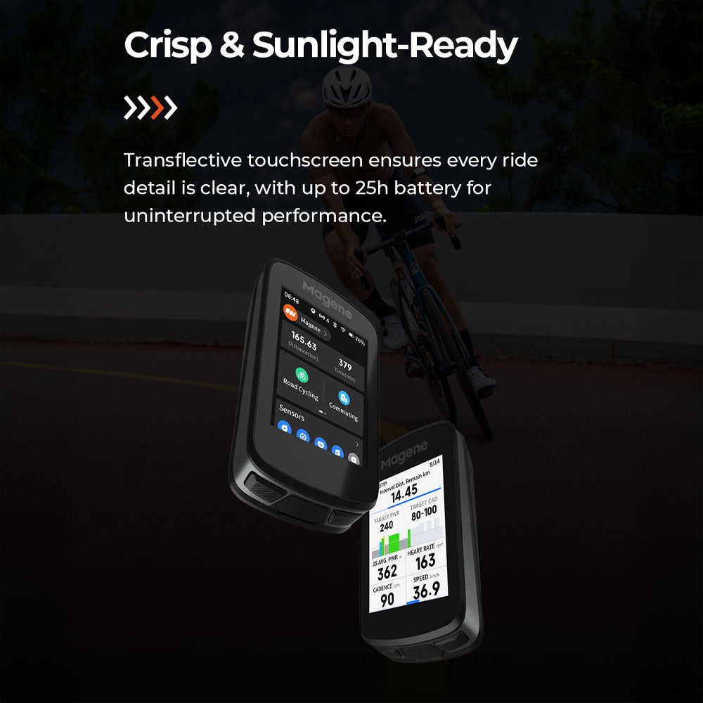 Magene C606 Pro Smart GPS Bike Computer -  - Black