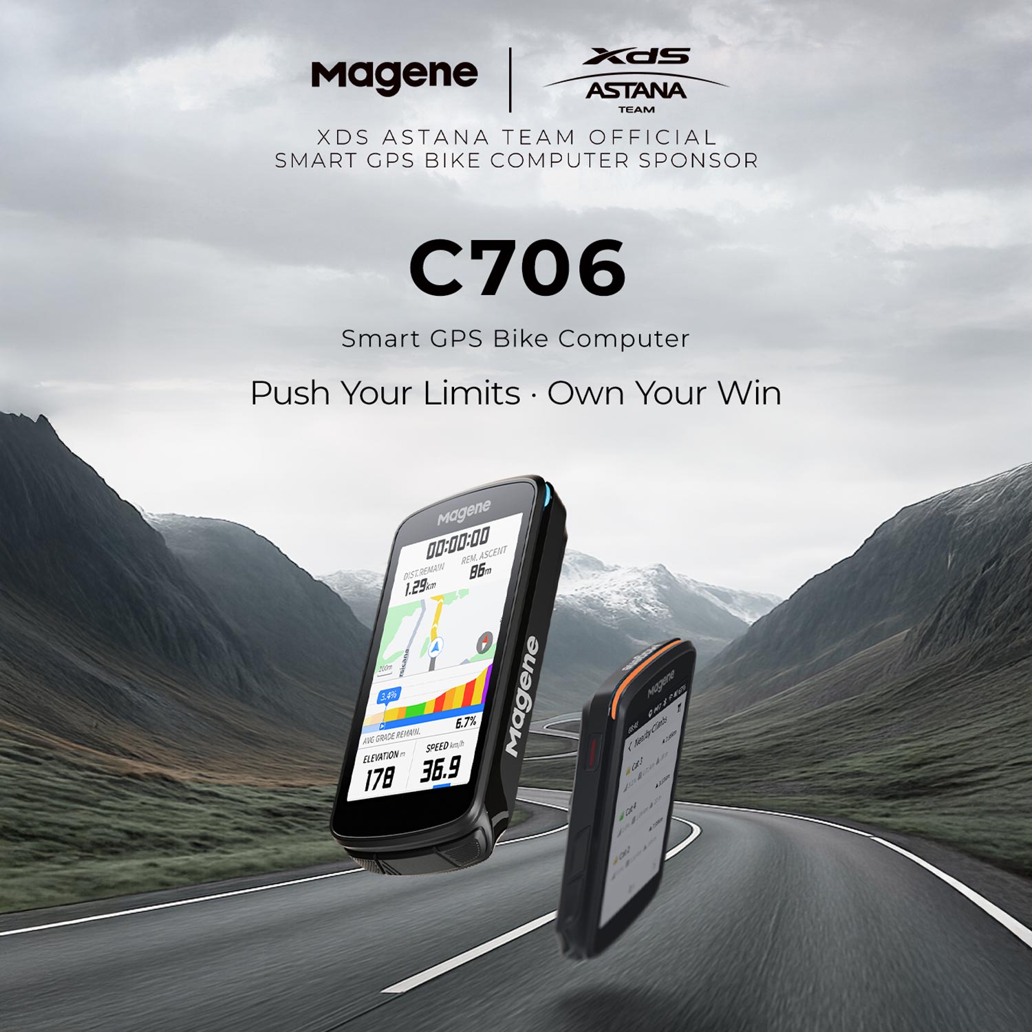 Magene C706 Smart GPS Bike Computer -  -