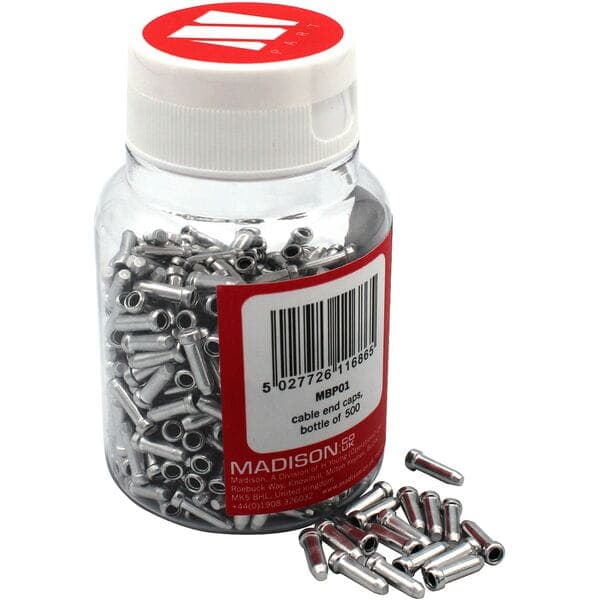 M Part Cable end caps - bottle of 500