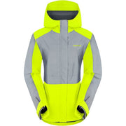Madison Stellar FiftyFifty Reflective Women's Waterproof Jacket; yellow / silv - size 8