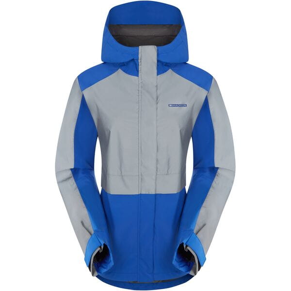 Madison Stellar FiftyFifty Reflective Women's Waterproof Jacket; blue / silv - size 8