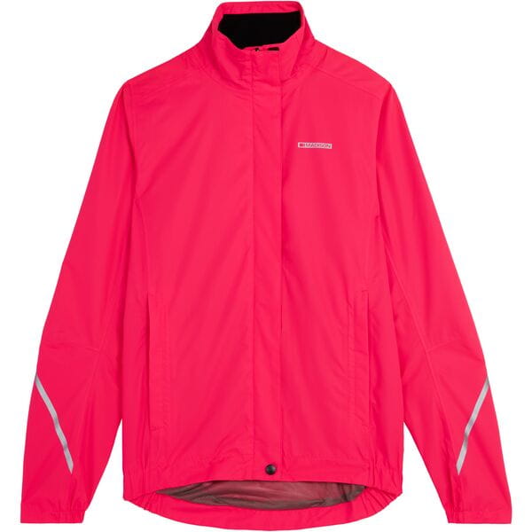Madison Protec Women's 2-Layer Waterproof Jacket; coral pink - size 10
