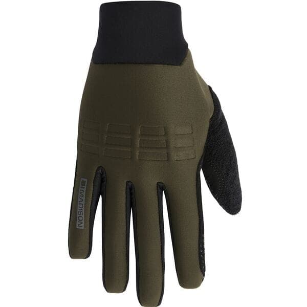 Madison Zenith 4 Season DWR Thermal Gloves; dark olive - x-large