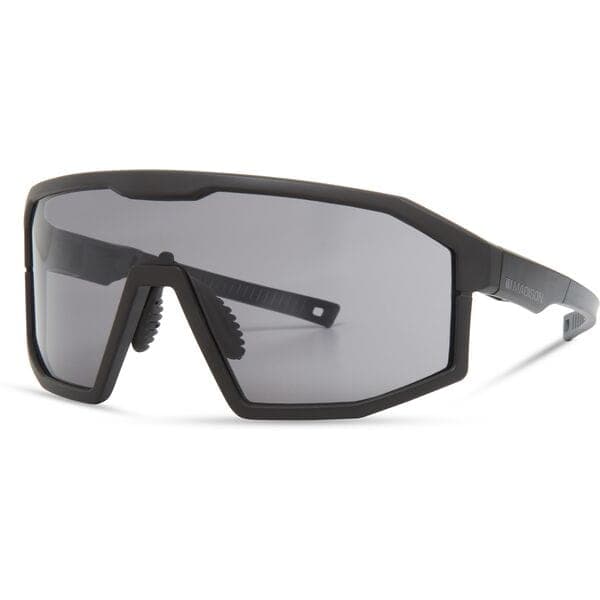 Madison Eyewear Enigma Matt Black Sunglasses - 3 Lens pack - Black Mirror / Amber / Clear
