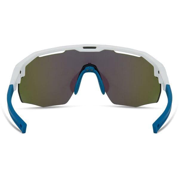 Madison Cipher Glasses - white / green mirror