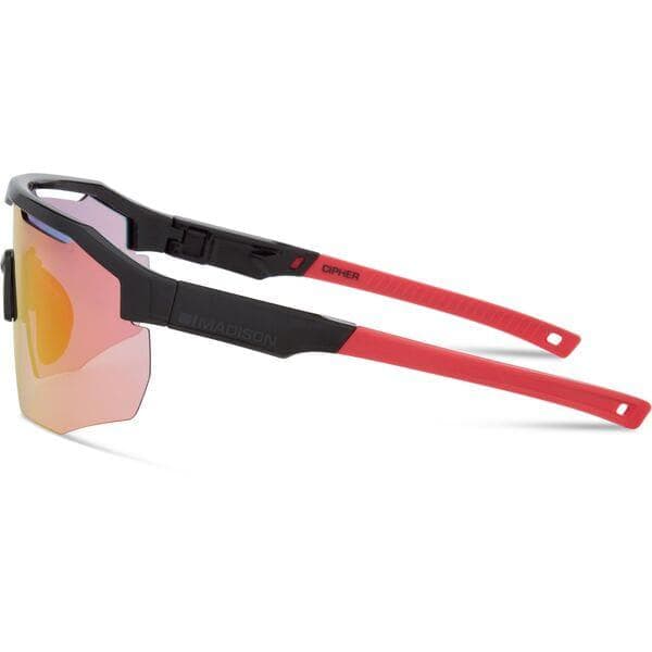 Madison Cipher Glasses - gloss black / pink rose mirror