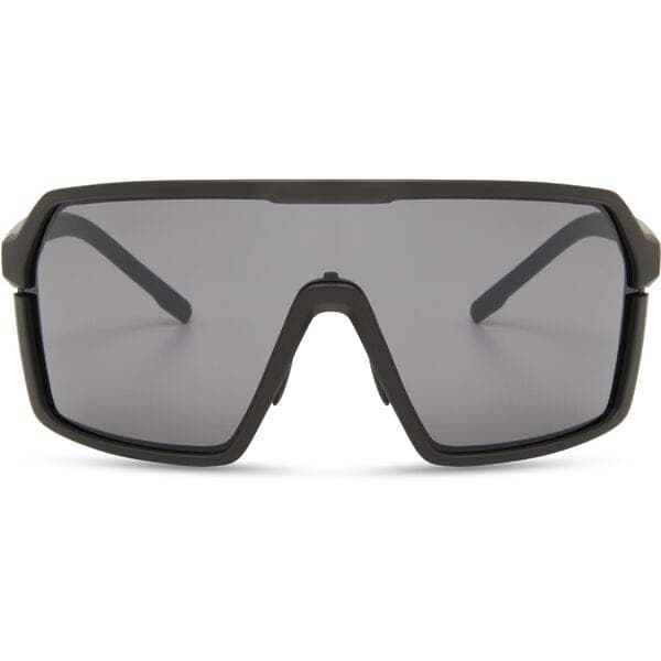 Madison Eyewear Crypto Matt Black Sunglasses - Black Mirror Lens