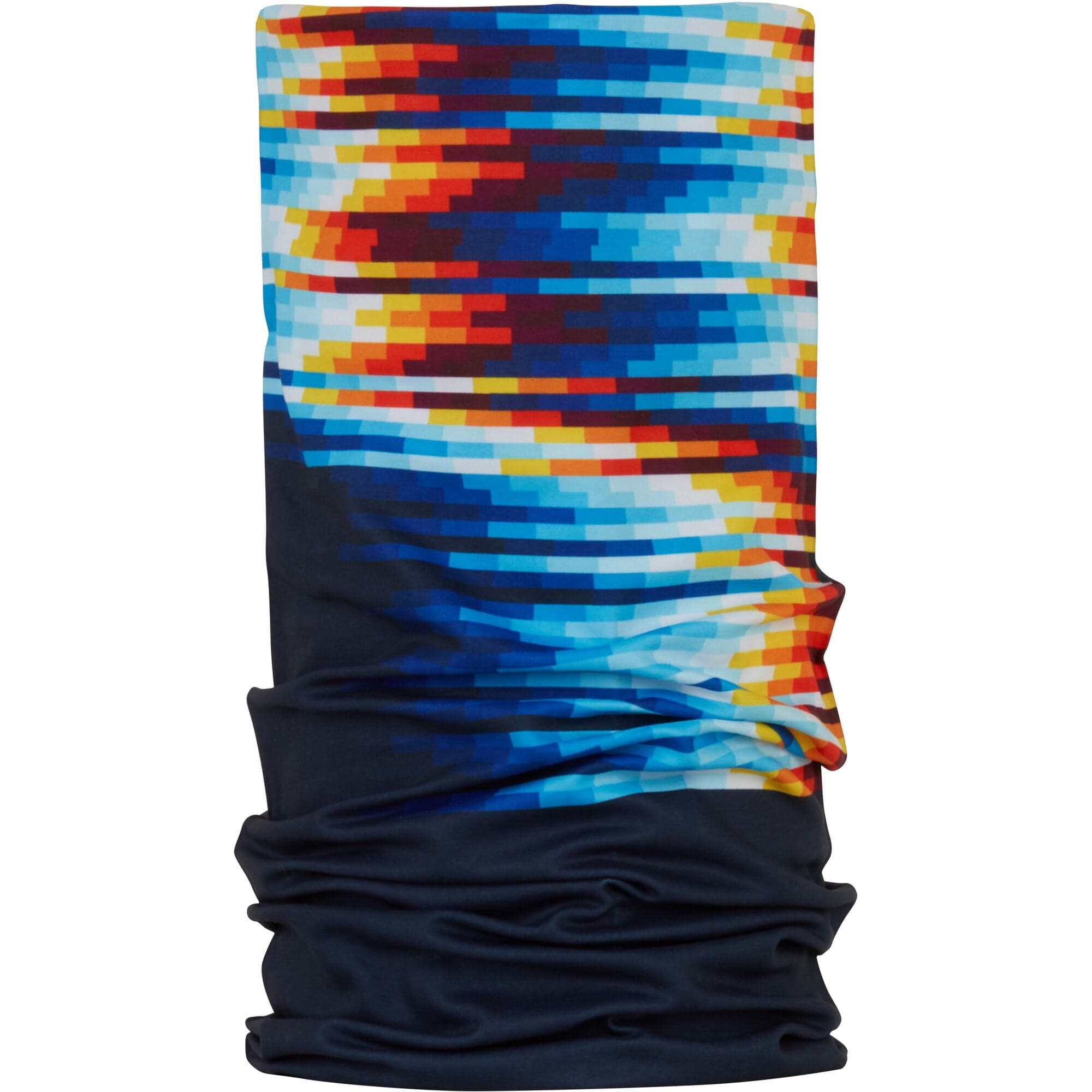 Madison Freewheel Necktube - blue / red pixelated