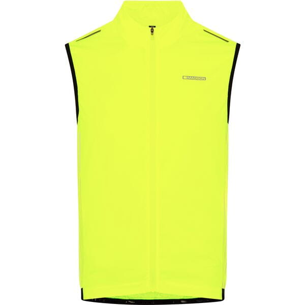 Madison Stellar Reflective Windproof Men's Gilet; hi-viz yellow - x-large