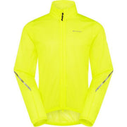 Madison Flux 2L Ultra-Packable Waterproof Jacket; men's; hi-viz yellow - large