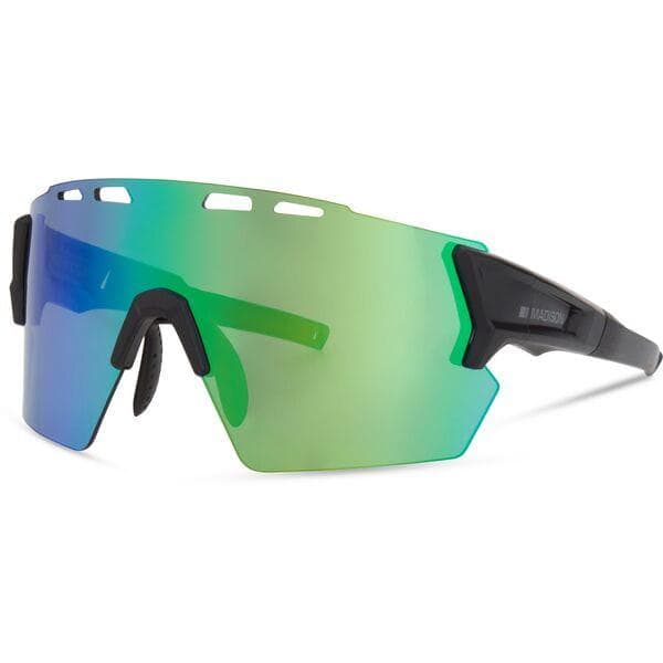 Madison Eyewear Stealth II Sunglasses - matt dark grey / green mirror