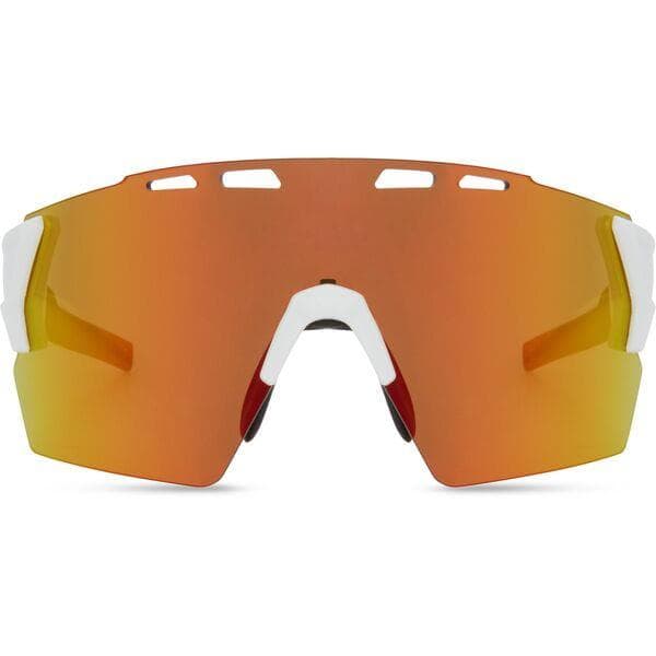 Madison Eyewear Stealth II Sunglasses - 3 pack - gloss white / blue mirror / amber and clear lens