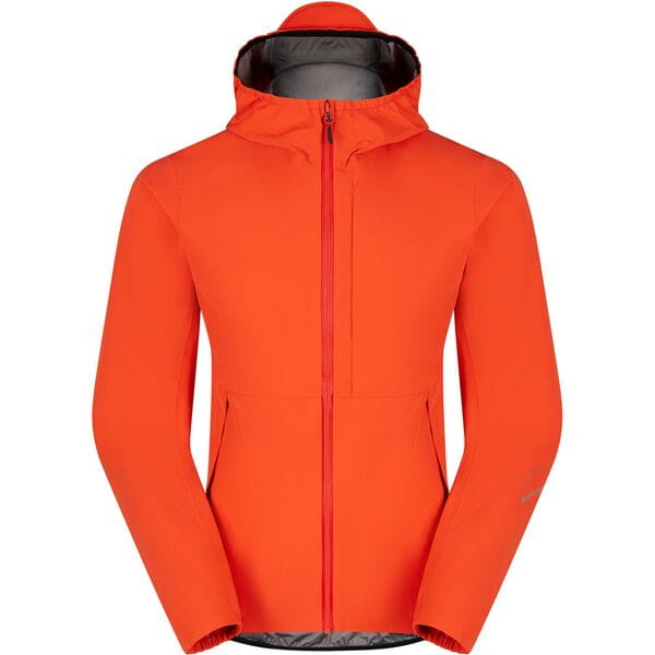 Madison Flux 3-Layer Men's Waterproof Trail Jacket; magma red - small