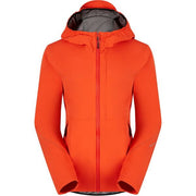Madison Flux 3-Layer Women's Waterproof Trail Jacket; magma red - size 12