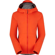 Madison Flux 3-Layer Women's Waterproof Trail Jacket; magma red - size 10