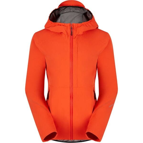 Madison Flux 3-Layer Women's Waterproof Trail Jacket; magma red