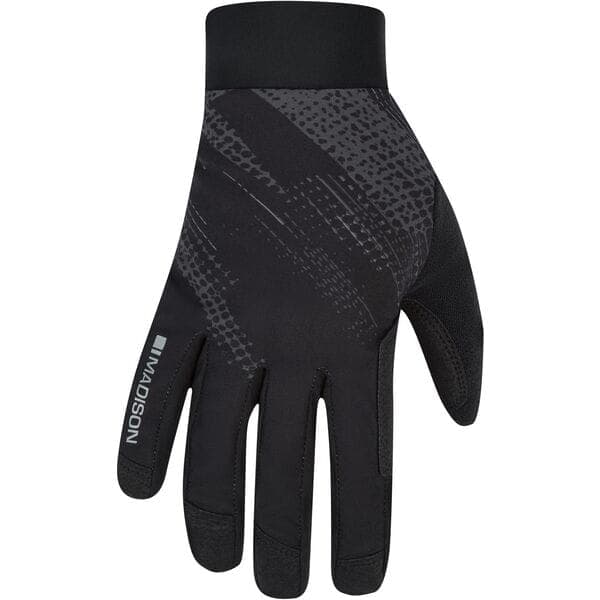 Madison Flux Waterproof Trail Gloves; black perforated bolts - large