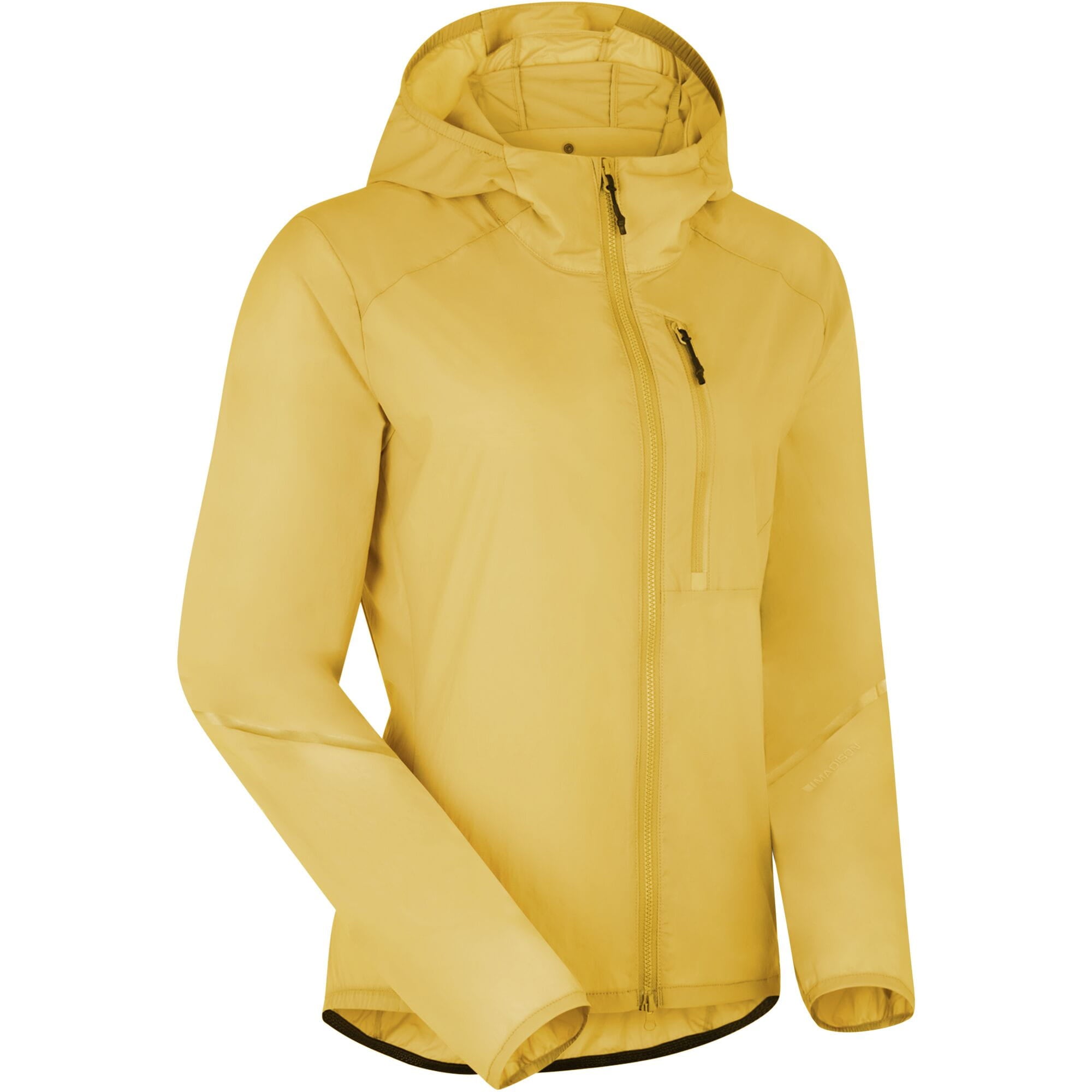 Madison Roam Men's Lightweight Windproof Packable Jacket; golden yellow - small