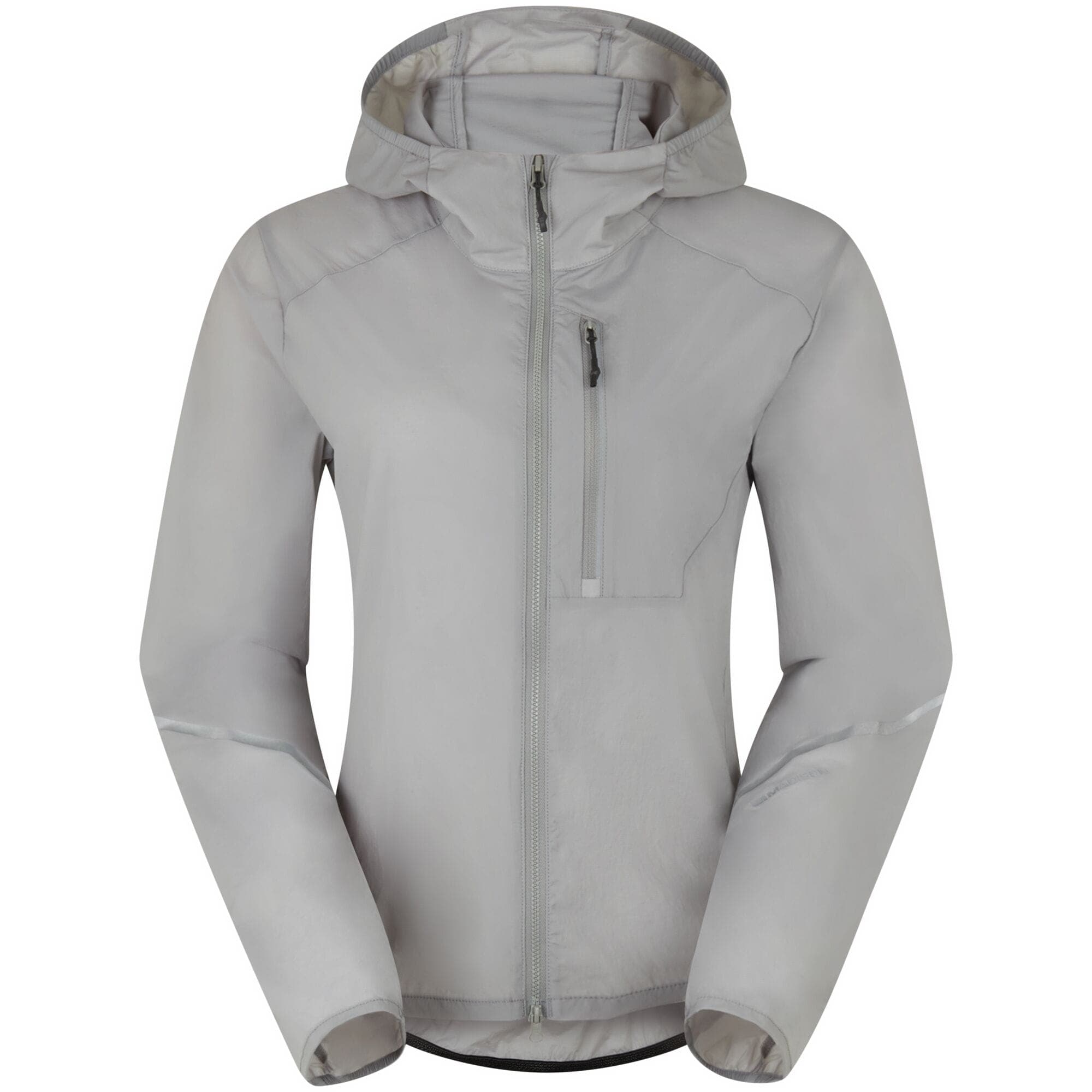 Madison Roam Women's Lightweight Windproof Packable Jacket; magnesium grey - size 12