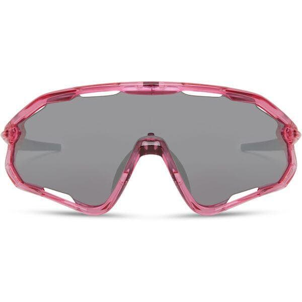 Madison Eyewear Code Breaker Crystal Gloss Pink Sunglasses-3 Lens Pack-Silver Mirror/Amber/Clear