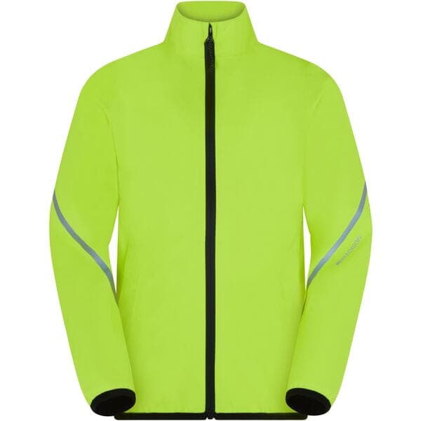 Madison Freewheel Youth Waterproof Jacket; hi-viz yellow - age 6-8