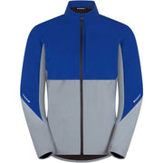 Madison Stellar Ultra Reflective Men's Waterproof Jacket; silver/ultra blue - x-large