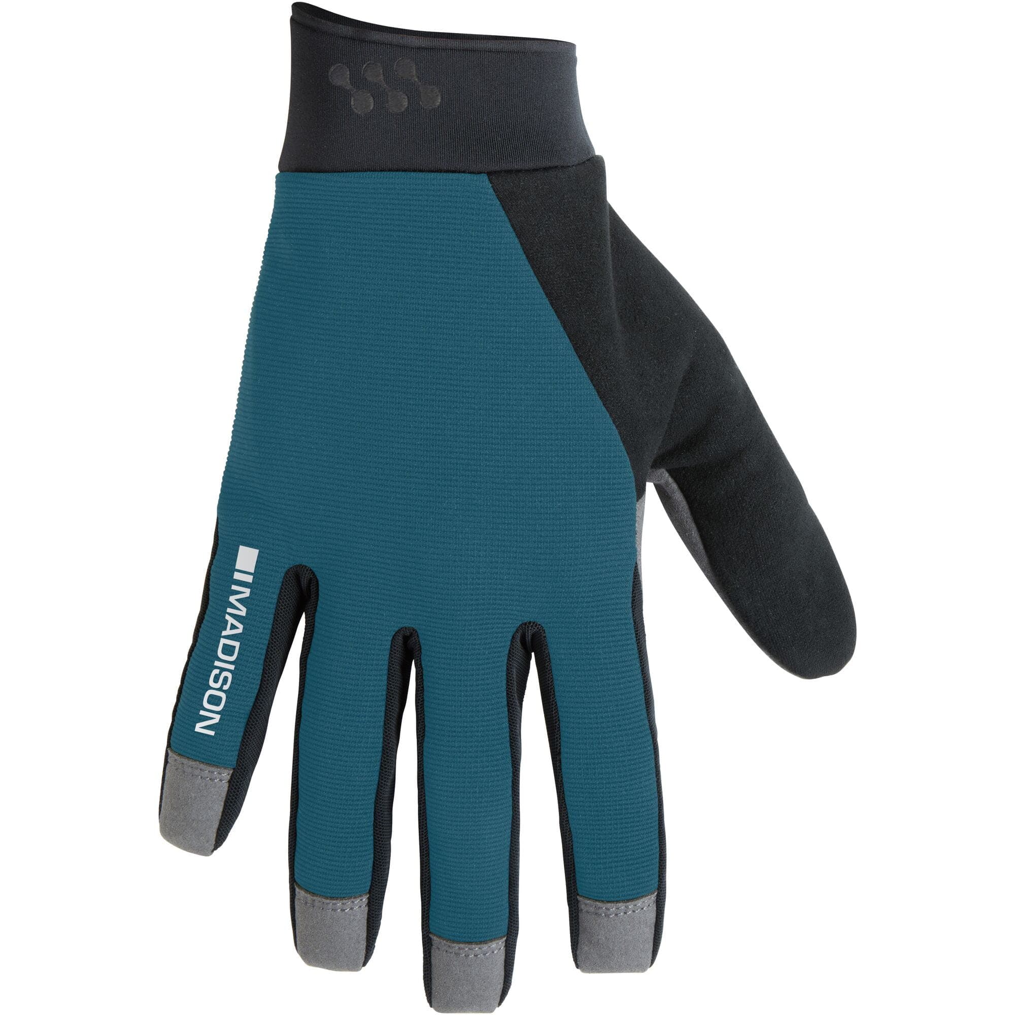 Madison Freewheel Gel Pad Trail Gloves; lake blue - x-large