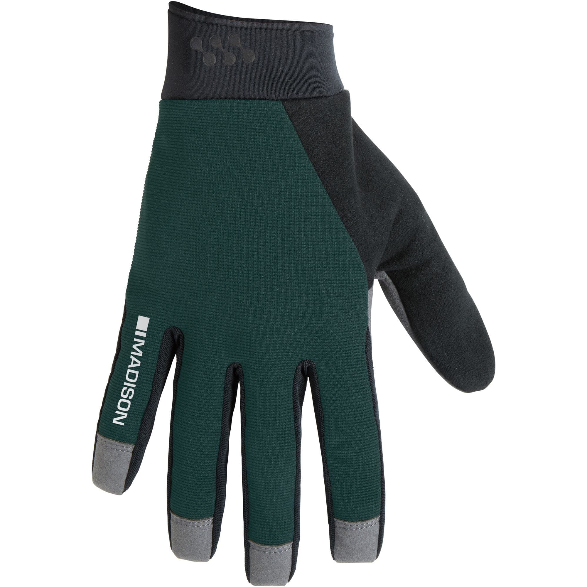 Madison Freewheel Gel Pad Trail Gloves; botanical green - medium