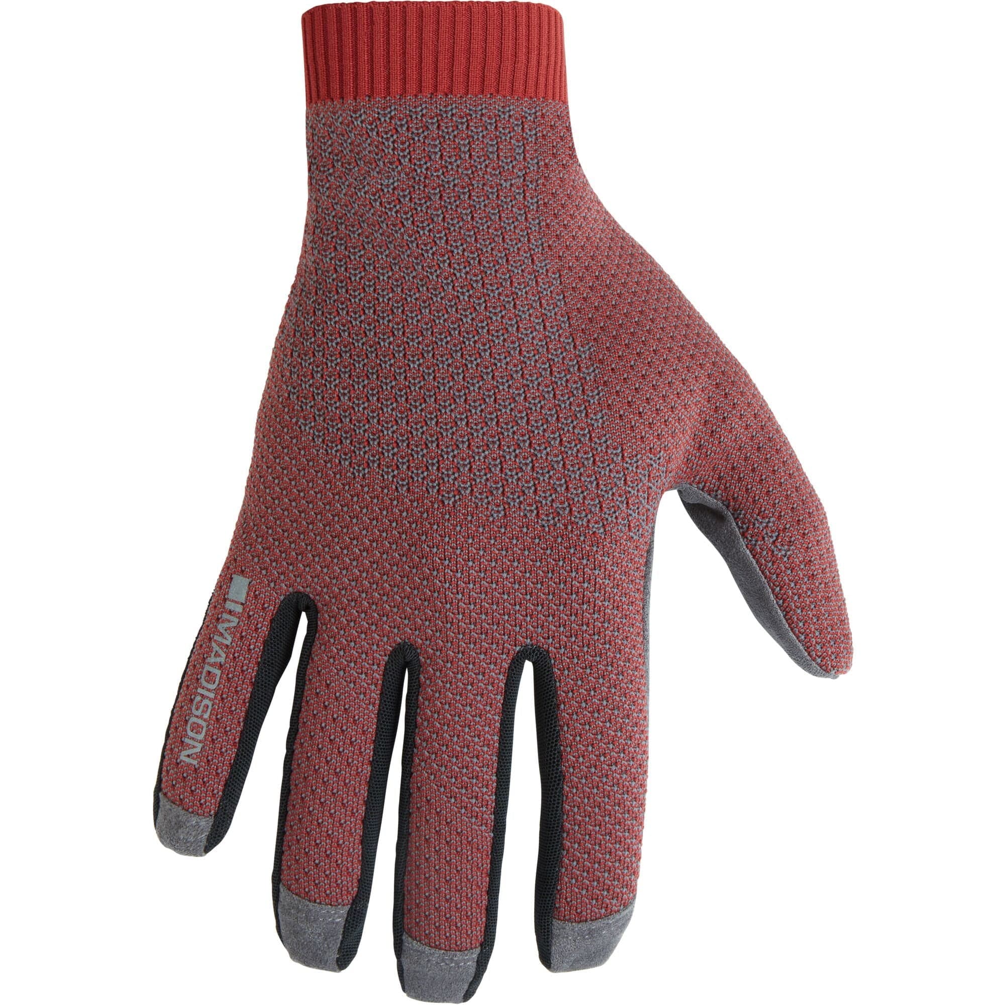 Madison Flux Ergonomix Trail Gloves; mineral red - small