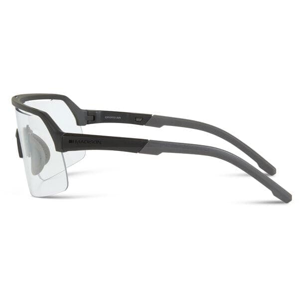 Madison Eyewear Crypto Air Matt Black Sunglasses - Clear Lens
