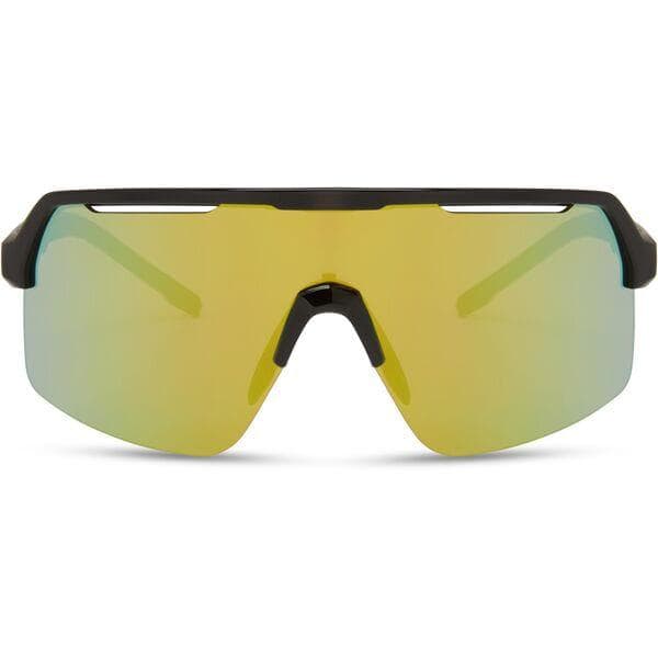 Madison Eyewear Crypto Air Gloss Black Sunglasses - Bronze Mirror Lens