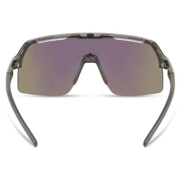 Madison Eyewear Crypto Air Crystal Smoke Sunglasses - Green Mirror Lens