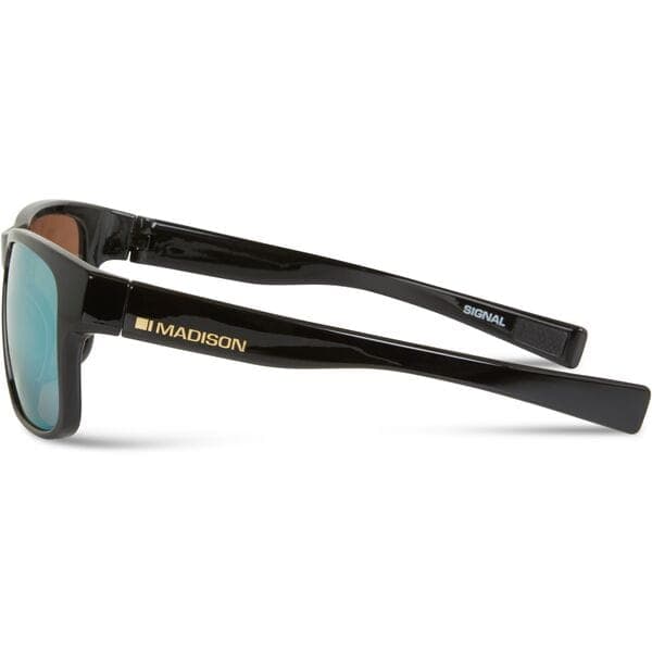 Madison Eyewear Signal Gloss Black Sunglasses - Bronze Mirror Lens