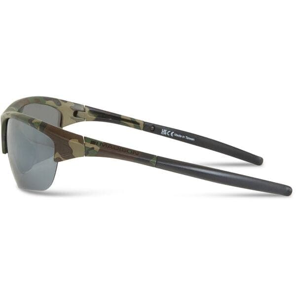 Madison Eyewear Mission Camo Sunglasses - 3 Polarised Lens Pack- Silver Mirror/ Bronze / Yelllow