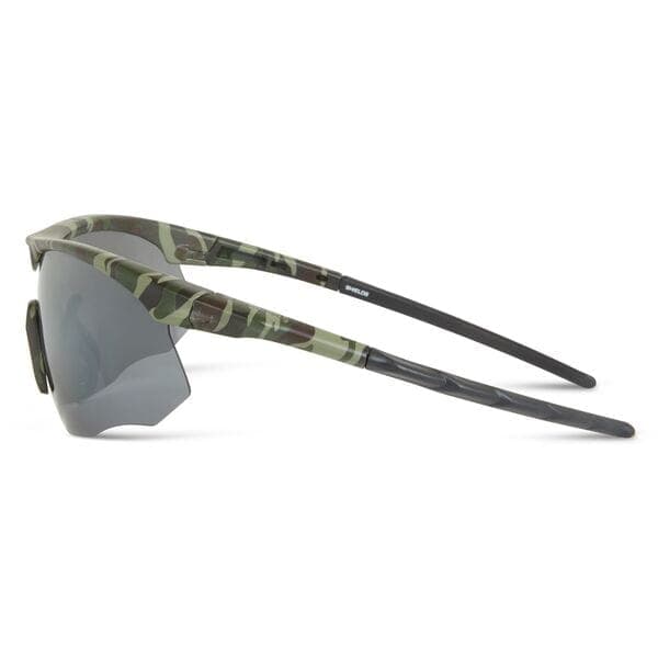 Madison Eyewear Shields Green Camo Sunglasses-3 Polarised Lens Pack-Silver Mirror/Bronze/Yellow