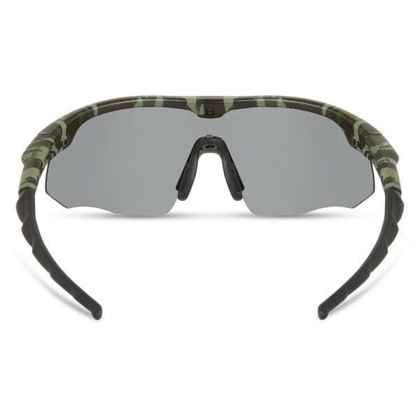 Madison Eyewear Shields Green Camo Sunglasses-3 Polarised Lens Pack-Silver Mirror/Bronze/Yellow