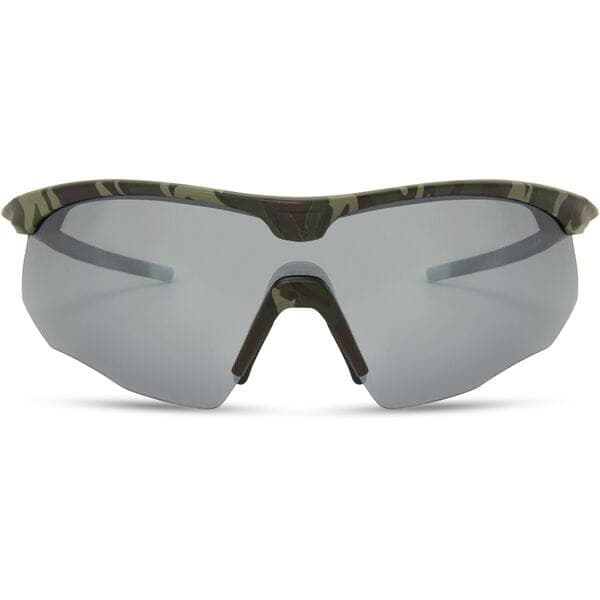 Madison Eyewear Shields Green Camo Sunglasses-3 Polarised Lens Pack-Silver Mirror/Bronze/Yellow