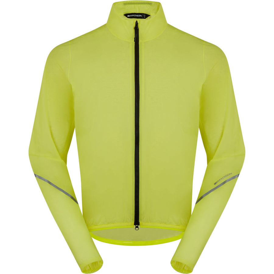 Madison Flux 2L Ultra Packable Waterproof Jacket - men's - hi-viz yellow