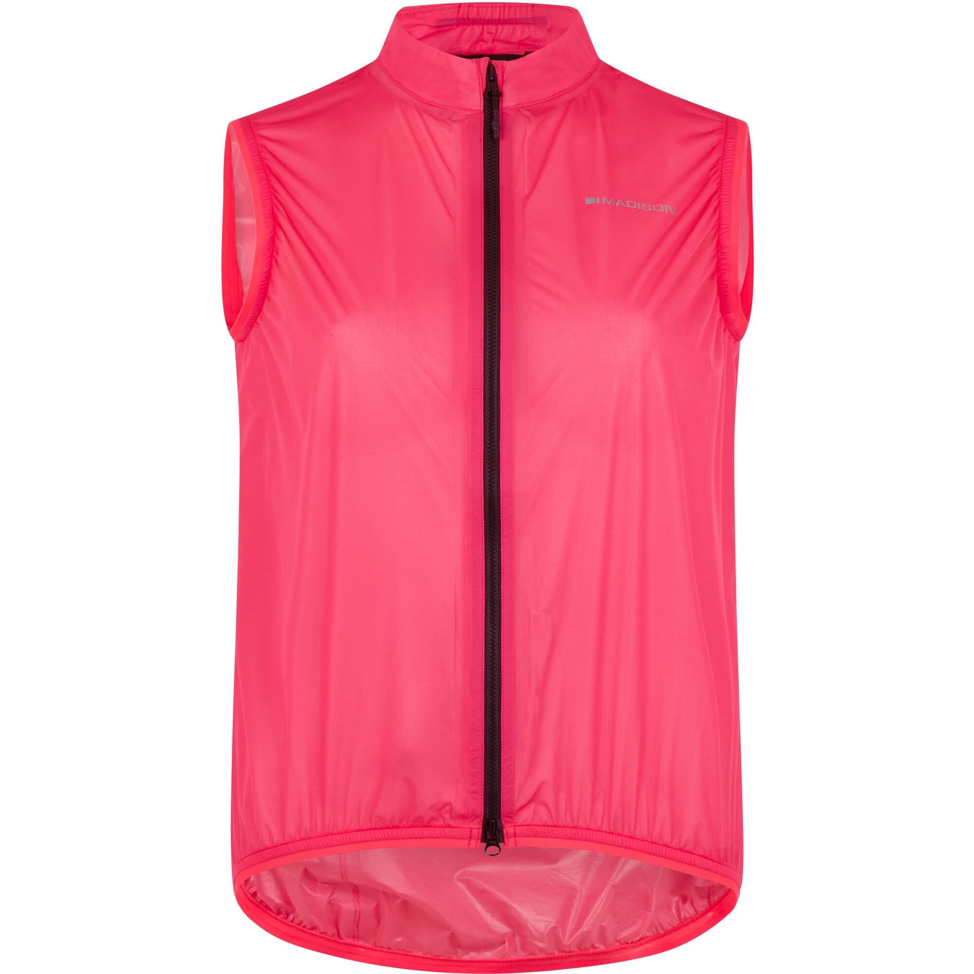Madison Flux 2L Ultra Packable Waterproof Gilet - women's - hi-viz pink - size 10