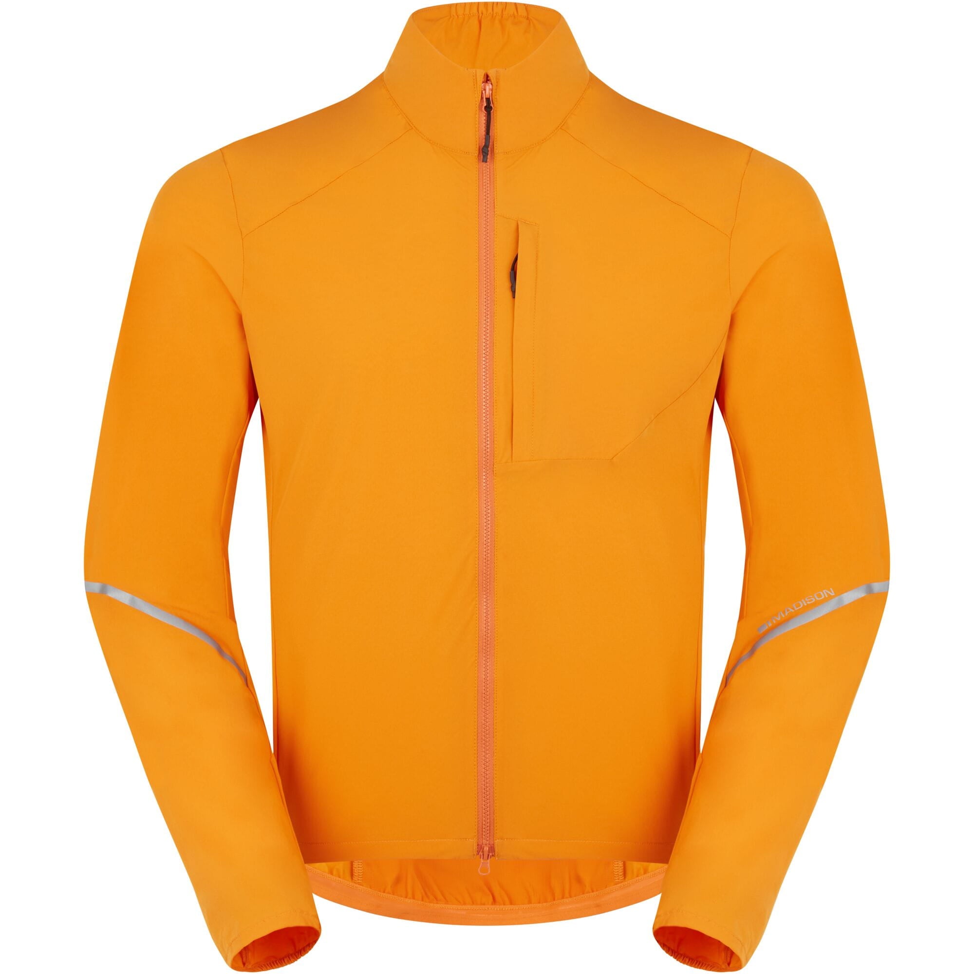 Madison Freewheel Windproof Packable Jacket - men's - mango orange - x-small