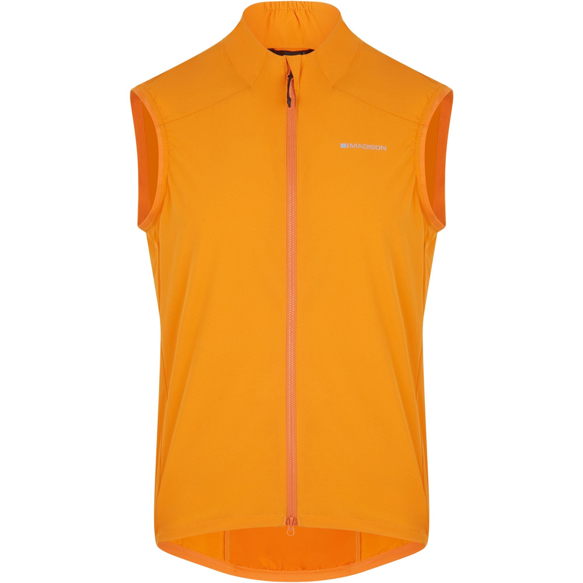 Madison Freewheel Windproof Packable Gilet - men's - mango orange - xx-large