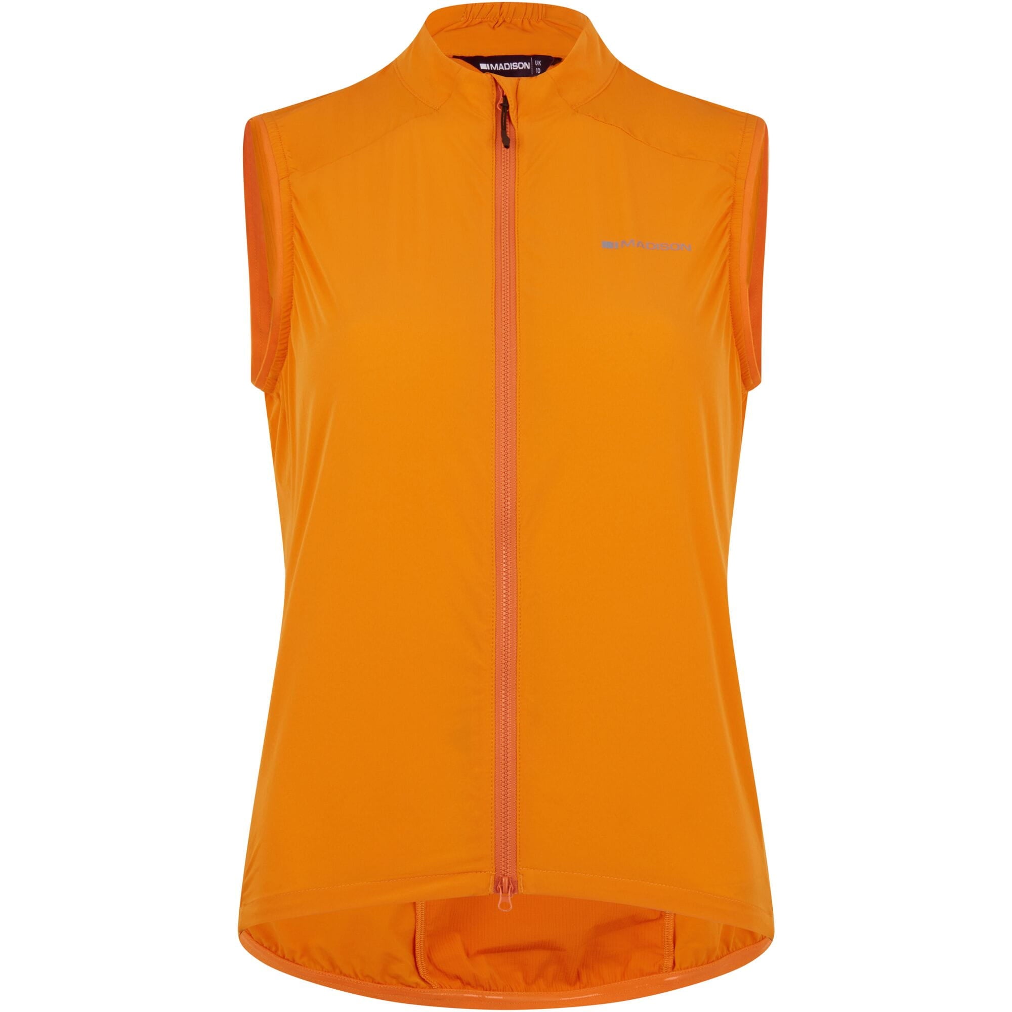 Madison Freewheel Windproof Packable Gilet - women's - mango orange - size 14