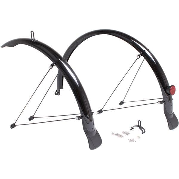 Load image into Gallery viewer, M Part Primo full length mudguards 700 x 60mm black
