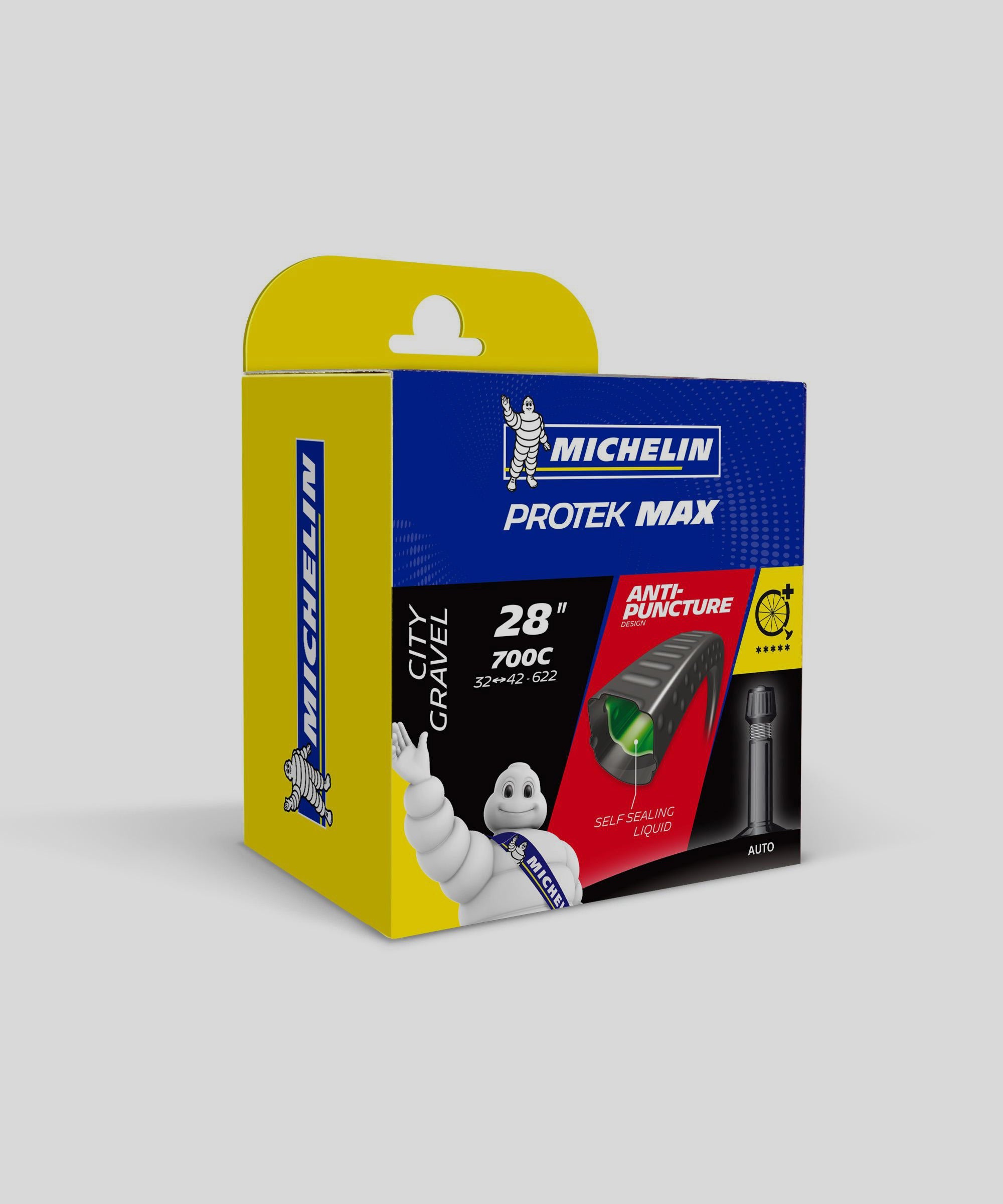 Michelin Protek Max Road Inner Tube - Case of 5 - 700c x 32-42mm (STD 48mm)