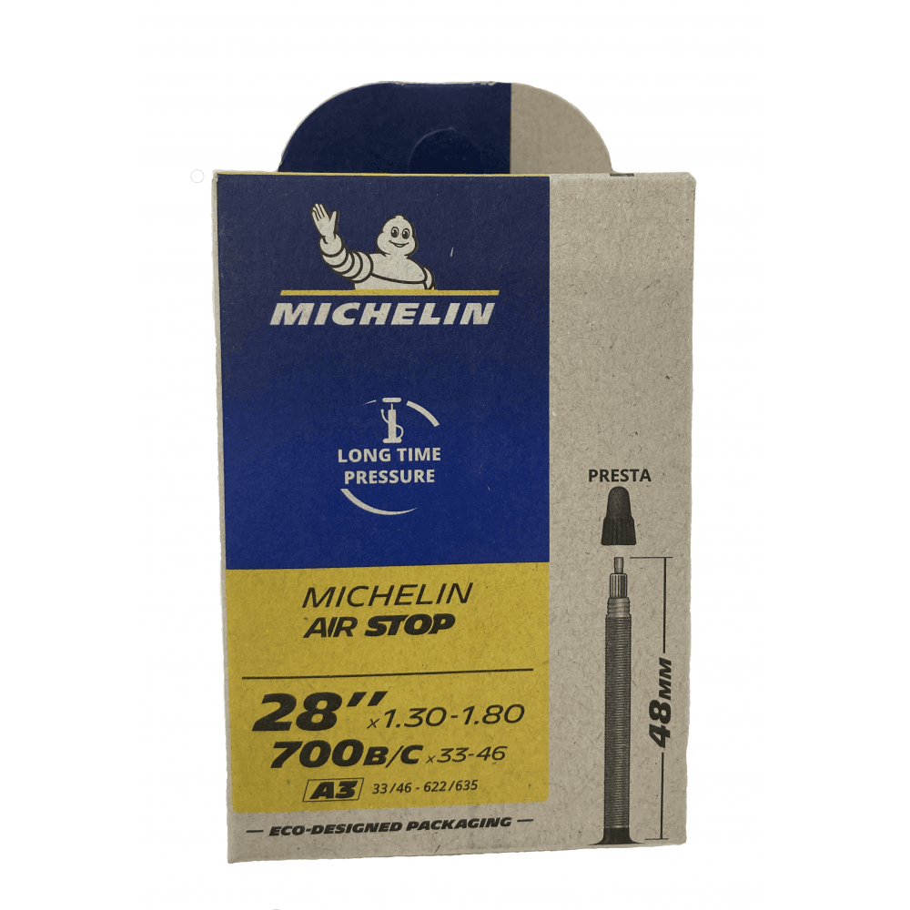 Michelin Airstop Road Inner Tube 700c x 33-46mm 48mm Presta Valve