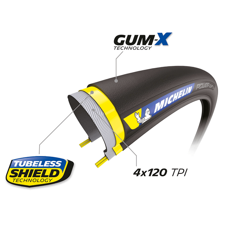 Michelin Power Cup Tubeless Ready Tyre - 700c - Black