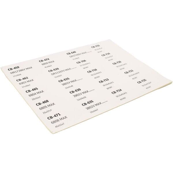 M Part M Part bearing workshop organiser labels 24